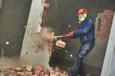 Demolition workers